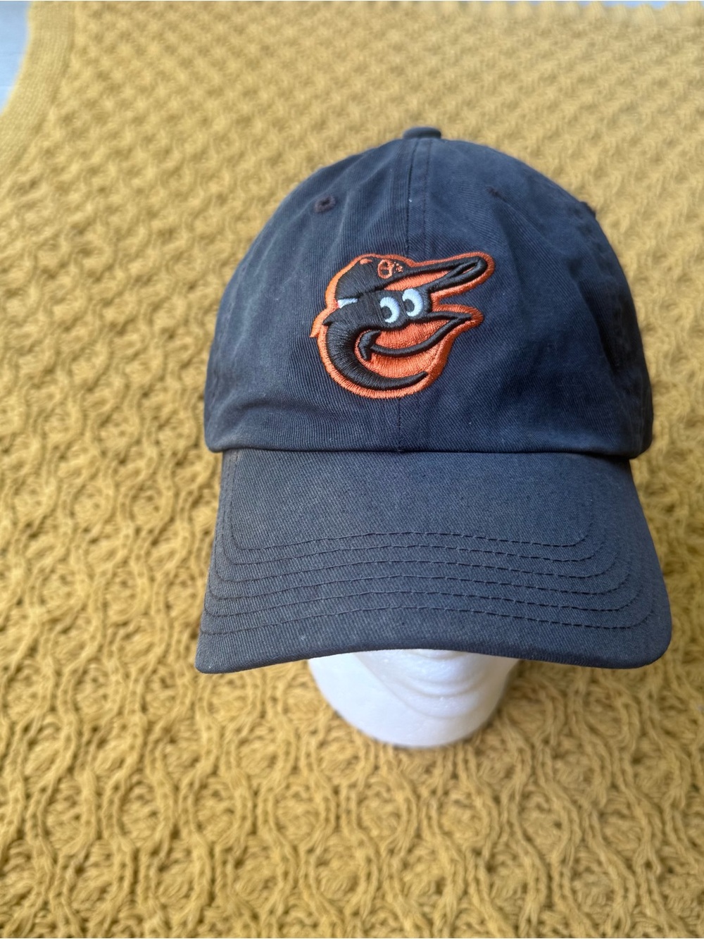 Vintage Baltimore Orioles Hat Fan Favorite Strapback Black Orange Logo Ball Cap